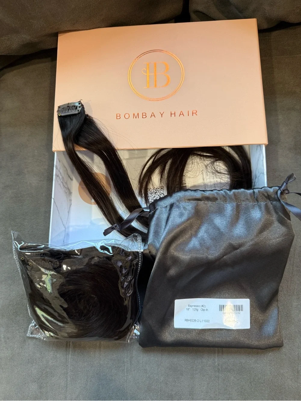 Bombay Dark Brown Clip-In Hair Extensions - Rich Dark Brown